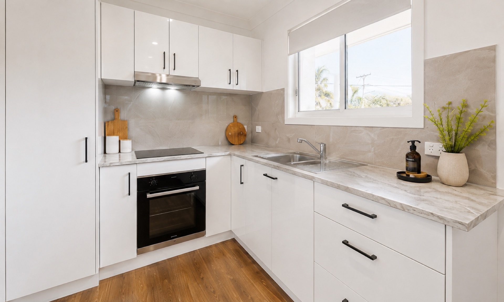 Example granny flat interior design — Kitchen Close Up